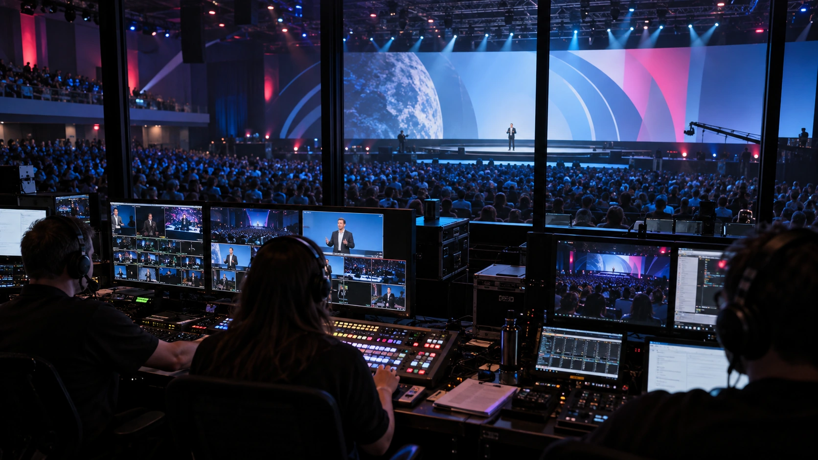 Hybrid & virtual events at large scale